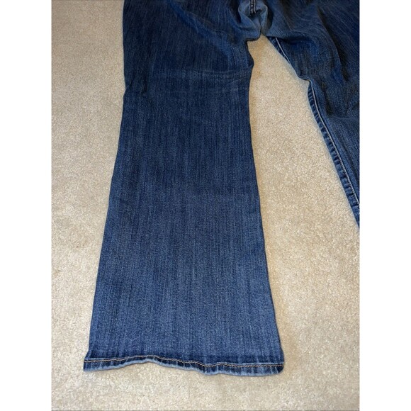 Womens Jeans-LEVI'S-dark blue denim stretch "415 Relaxed Bootcut"-20W - Picture 7 of 7